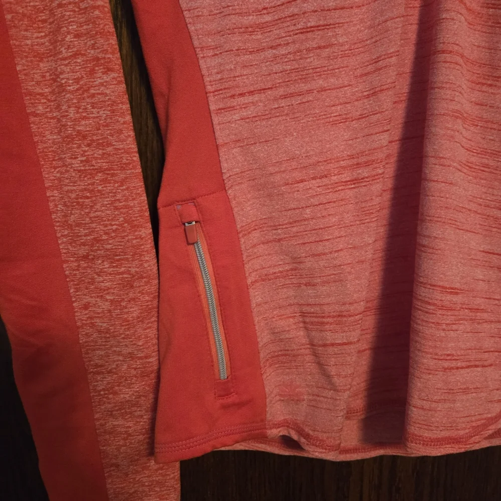 Athleta Running Wild Half Zip Women's Coral Athletic Jacket - Picture 4 of 6
